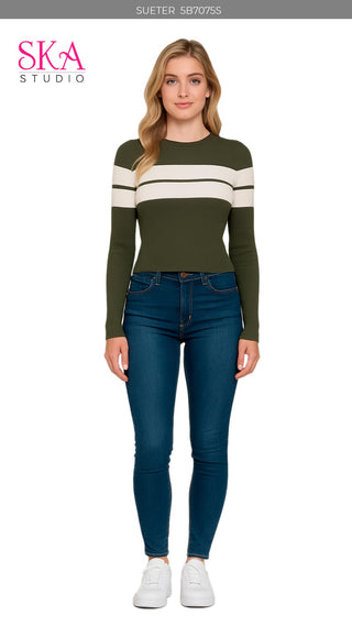 Sueter Cuello Redondo 5B7075S - Verde