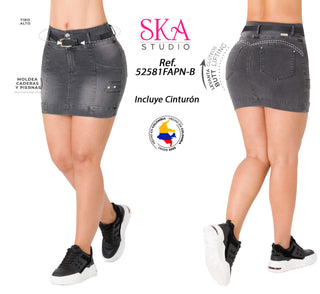 Falda Levanta Cola Ska 52581FAPN-B - Gris