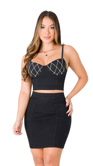 Conjunto Falda 2V6340FAMN - Negro