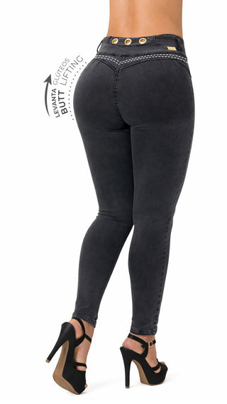 Jeans Levantacola 52756PNT-N - Gris