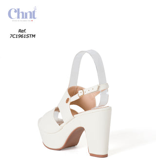 Sandalia Tacon Medio 7C1961STM - Blanco