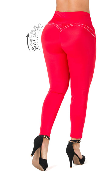 Leggings Levanta Cola Secret Love 2L862BPCP-N - Rojo
