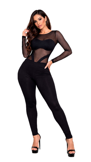 Enterizo Leggings Manga Larga 5L1009EPCP-N - Negro