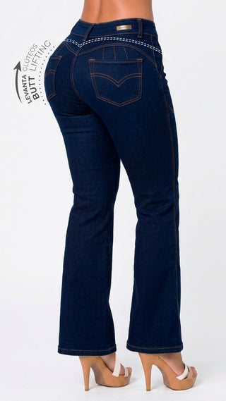 Jeans Clasico Bota Recta 52788PDR-B - Azul