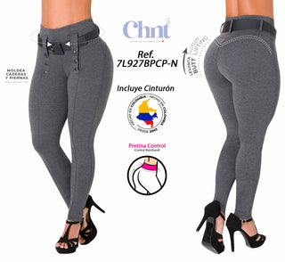 Legging Control Abdomen 7L927BPCP-N - Gris