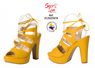 Tacones Mustard Glow 2C2025STA - Mostaza
