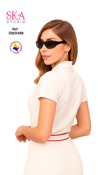 Blusa Cuello Camisero 5B6948B - Beige