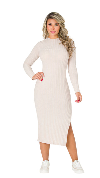 Vestido Midi 5V6758MD - Beige
