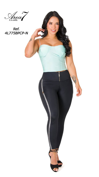Leggings Levanta Cola Area7 4L775BPCP-N - Negro