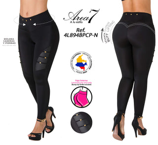 Leggings Levanta Cola Area7 4L894BPCP-N - Negro