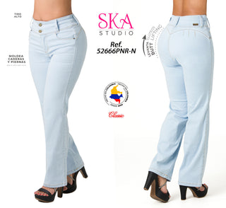 Jeans Clsico Levantacola 52666PNR-N - Azul Claro