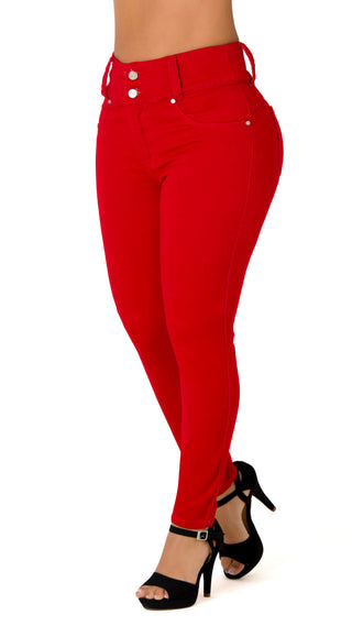 Jean Skinny Tiro Alto Stretch 40160P-B