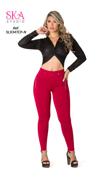 Legging Levantacola 5L934TCP-N - Vinotinto