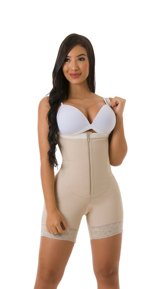 Enterizo Short Levanta Cola 5F130ESH - Beige