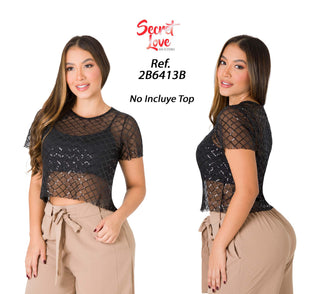 Crop Top 2B6413B - Negro
