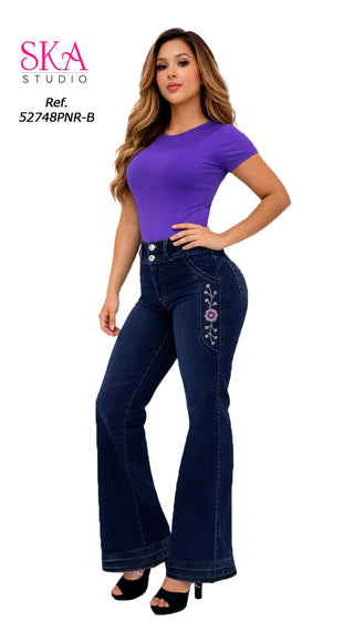 Jeans Levantacola Bota Recta 52748PNR-B - Azul