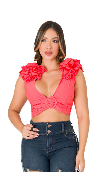 Crop Top 2B6082C - Coral