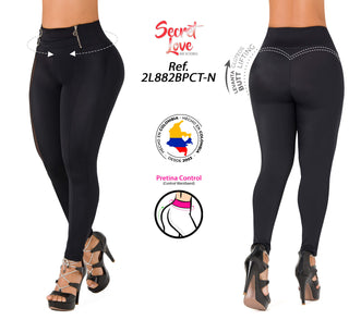 Leggings Levanta Cola Secret Love 2L882BPCT-N - Negro