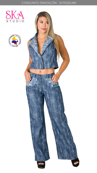 Conjunto Pantalon 5V7023LMX - Azul
