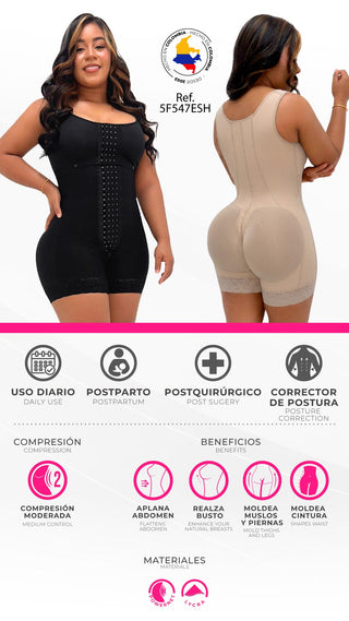 Faja Enterizo Sculpt con Brasier Incorporado 5F547ESH - Negro