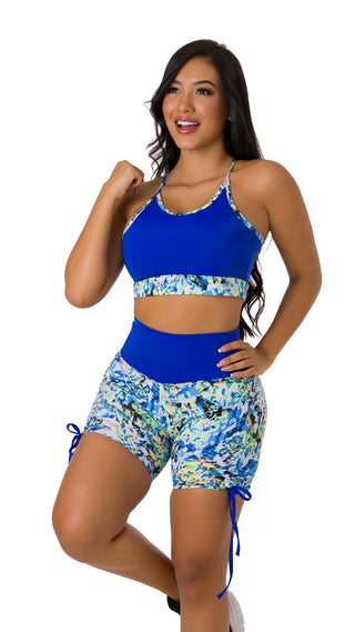 Jeff Conjunto Deportivo Con Control Abdomen 7L606LSHPC-N - Azul