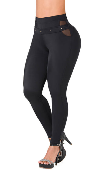 Leggings LevantaCola Area7 4L873BPCP-N - Negro