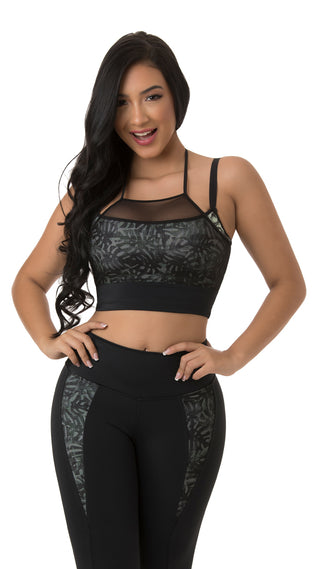 Conjunto Leggings LevantaCola Faja Interna 4L570LPCP-N - Negro