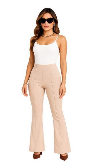 Pantalón Pretina Delgada 5P7065PDC-N - Cafe