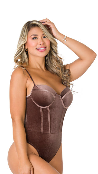 Body Tipo Tanga 5BB6803 - Cafe