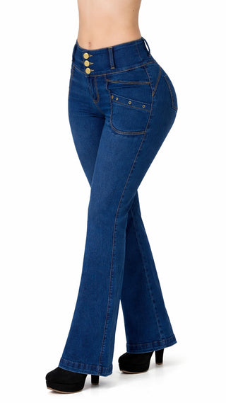 Jeans Bota Recta 52779PAR-B - Azul