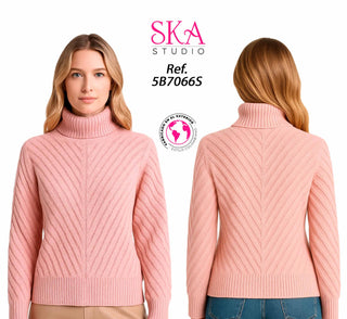 Sueter Cuello tortuga 5B7066S - Rosado
