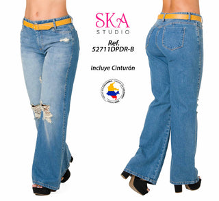 Jeans Rigido 52711DPDR-B - Azul Medio