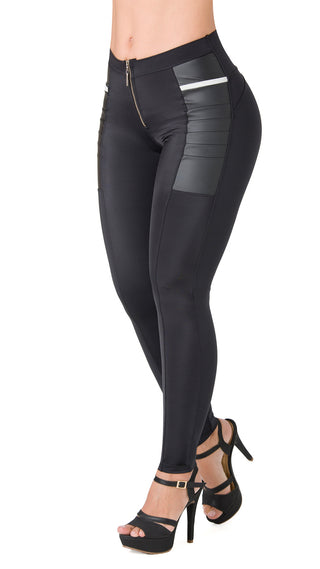 Leggings LevantaCola Pretina Control Area7 4L861BPCP-N - Negro