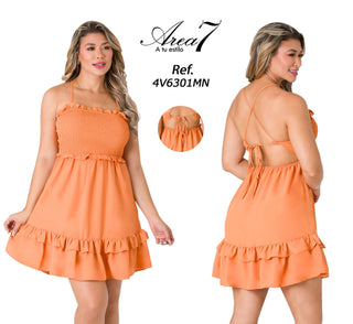 Vestido Mini 4V6301MN - Terracota