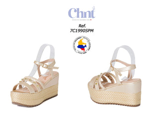 Plataforma Yute 7C1990SPM - Champagne