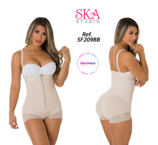 Faja Strapless Body Short 5F209BB - Beige