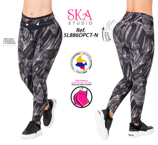 Leggings Deportivo Levanta Cola Ska 5L886DPCT-N - Estampado
