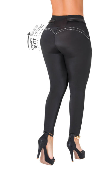 Leggings Levanta Cola CHNT 7L898BPCT-N - Negro