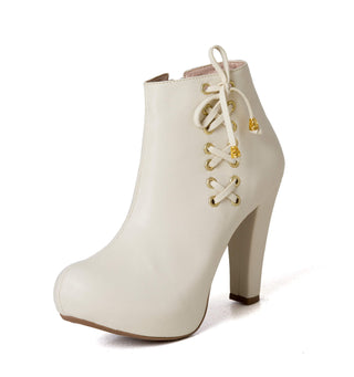 Botines De Tacón Cono 5C1752BTA - Beige