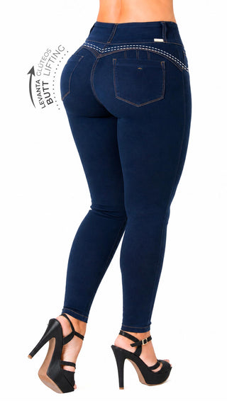 Jeans Moda Levantacola 52812PNT-B - Azul
