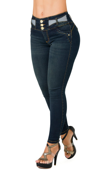Jeans Levantacola 52741PAP-R - Petroleo