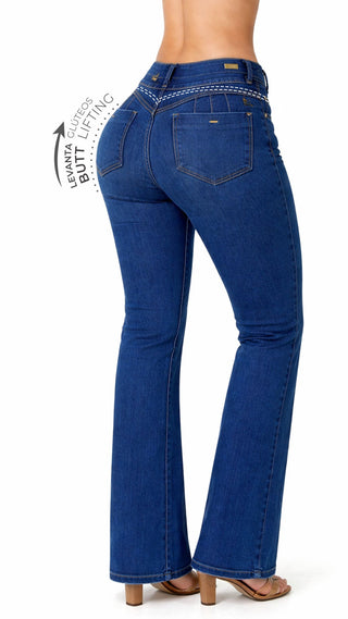 Jeans Bota Recta 52779PAR-B - Azul