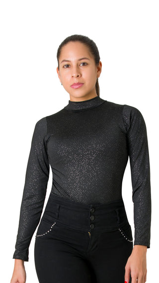 Body Manga Larga 5BB7027 - Negro