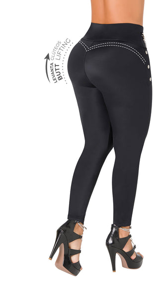 Leggings Levanta Cola CHNT 7L876BPCT-N - Negro