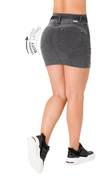 Falda Levanta Cola Ska 52581FAPN-B - Gris
