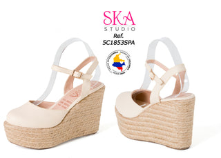 Plataforma Yute 5C1853SPA - Beige