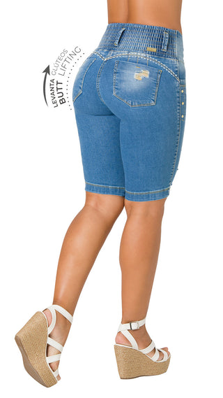 Torero Levantacola con Rotos 52563DTOPM-B - Azul Medio