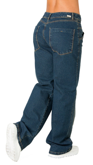 Jeans rigido Levantacola  52762PDR-B	 - Azul Oscuro