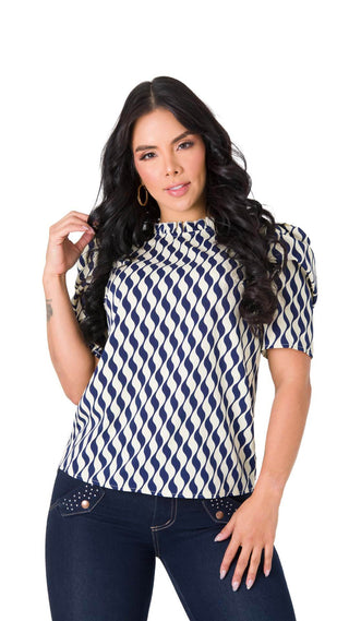Blusan Manga Corta 4B6156B - Estampado