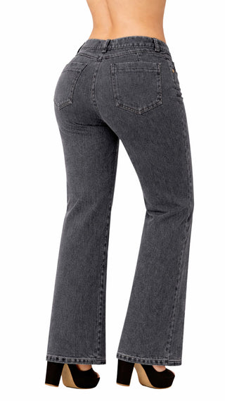 Jeans Rigido Bota Recta 52763PDR-B - Gris